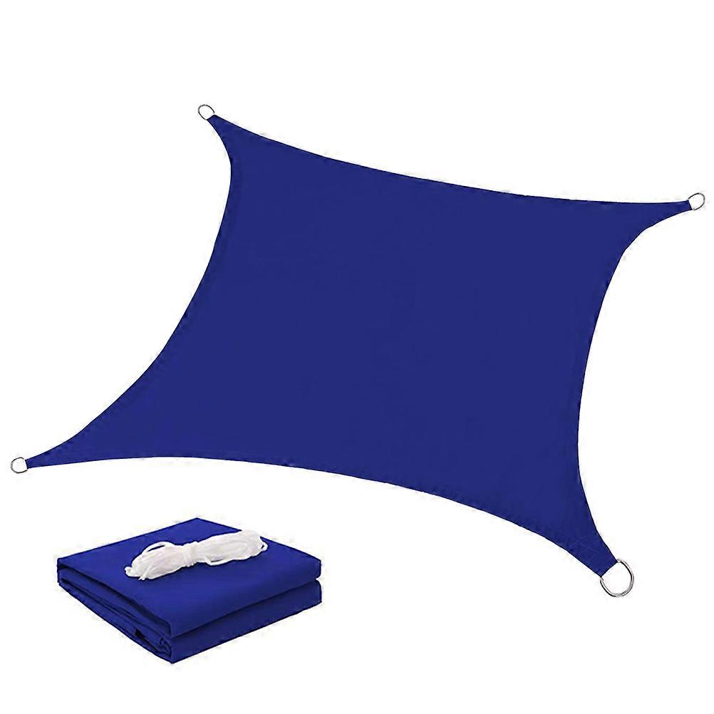Sun Shade Sail Square Canopy for Lawn BBQ Areas Blue 300X400CM 1Set