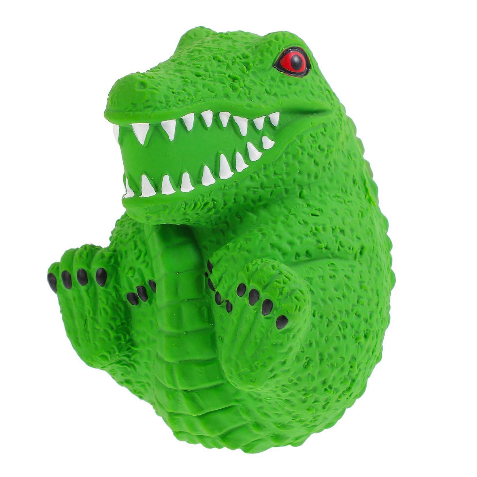 Dog Toy With Squeaker Interactive Chew Toy For Dogs Durable Safe Rubber Crocodile Shaped Squeaky Toy Indoor Outdoor Use