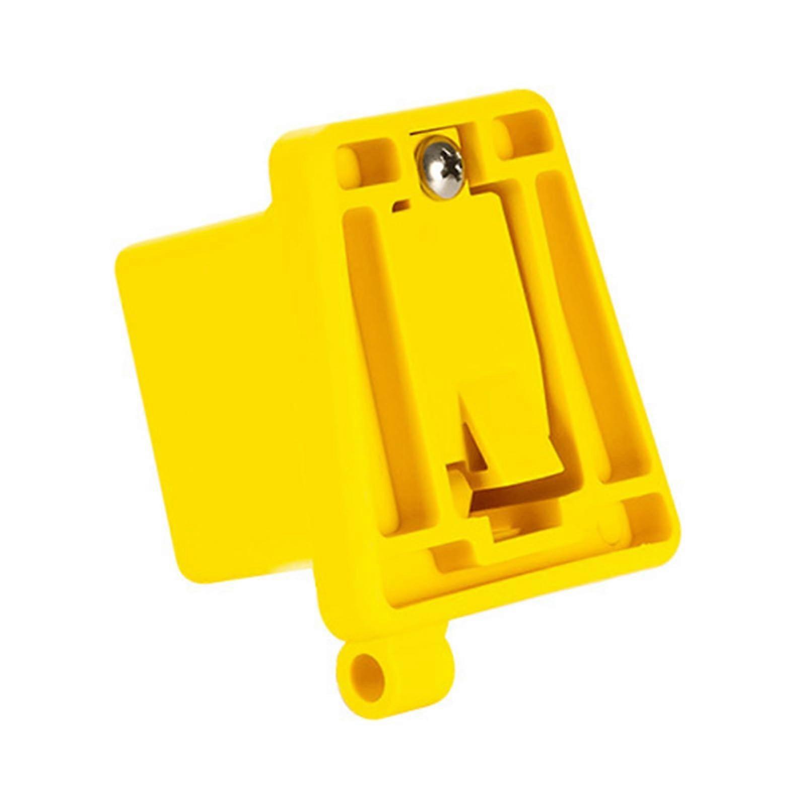 Portable Front Wheel Carrier for Folding Bikes, Block Mount, Yellow, Compatible with Various Models