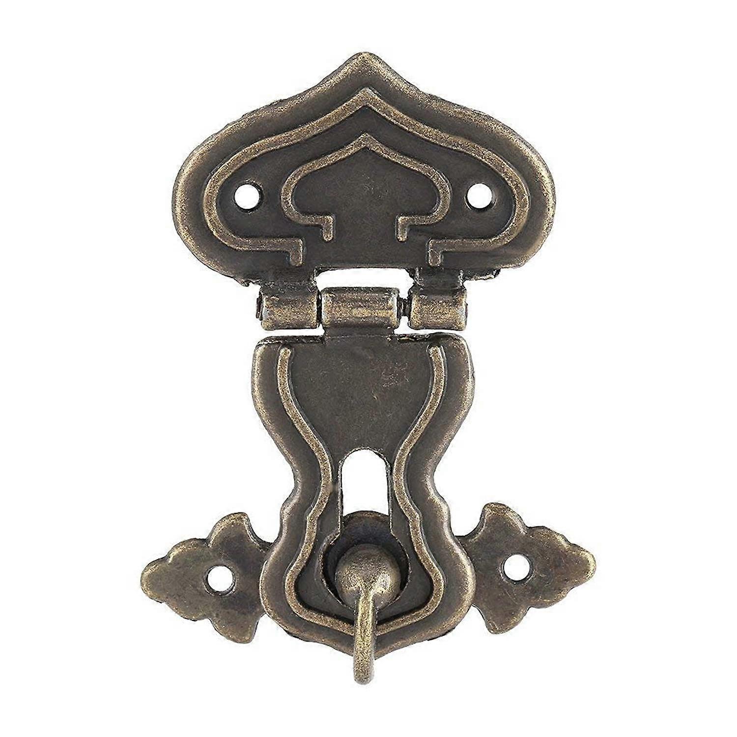 Retro Style Bronze Tone Latch Jewelry Case Box Lock Hasp Pack of 10, 6.3cm Length, 4.8cm Width for Wooden Boxes