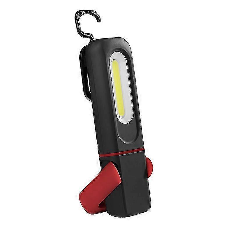 Rechargeable LED Work Light, 2 in 1 Inspection Light with 360 Degree Rotation and 3W COB LED Torch Lamp with Magnetic Base