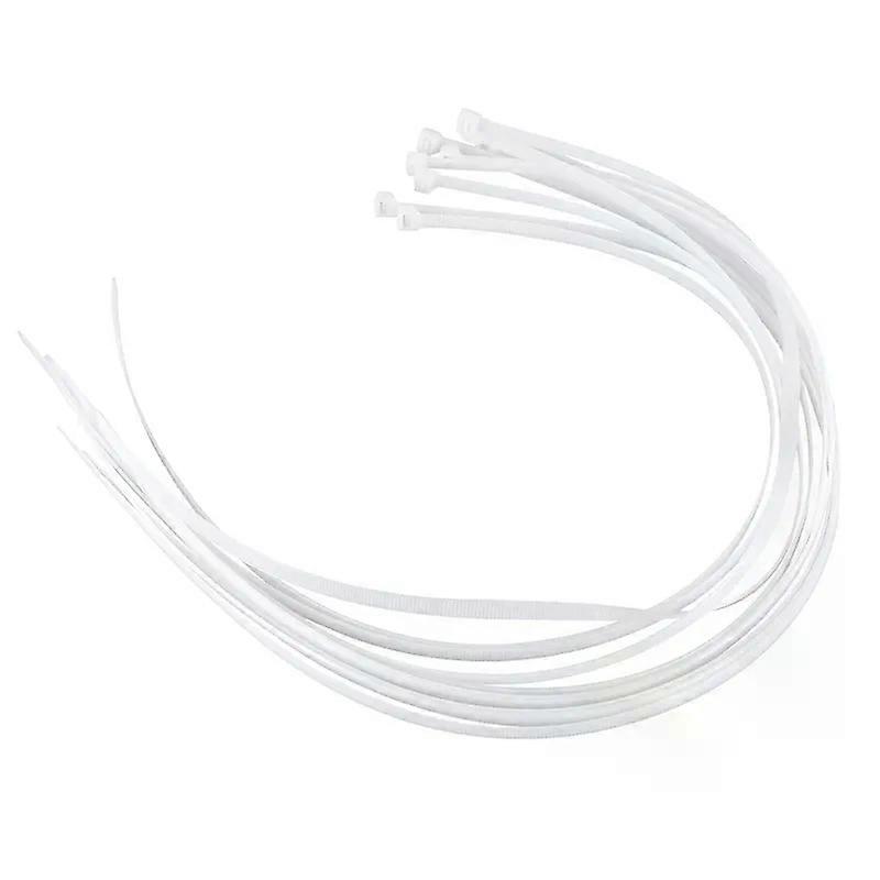 10X Extra Long 76Cm Cable Ties White Zip Wraps