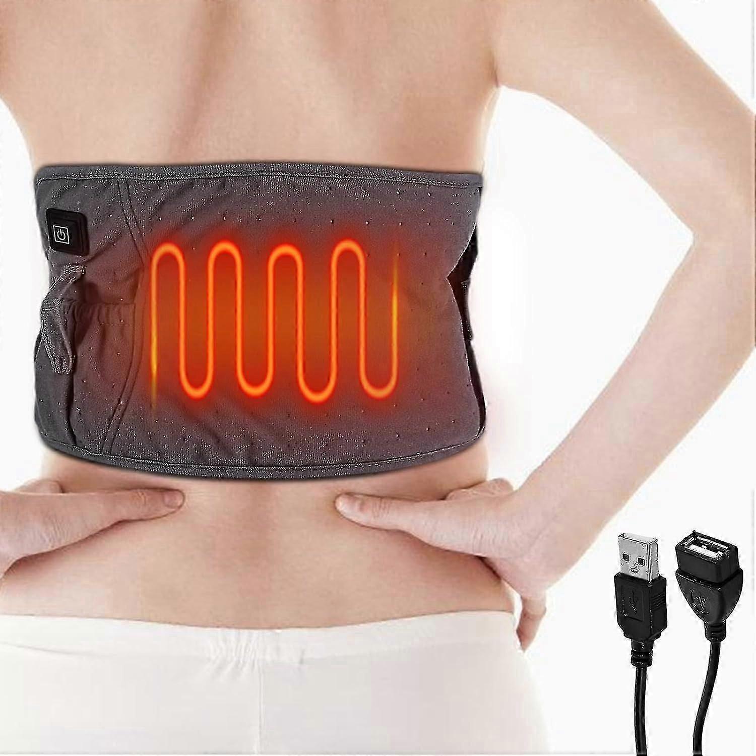 Heating Pad For Back Pain Relief, Electric Heating Pad Warm Therapy For Cramps, 3 Heat Setting & Auto-off, Usb Heated Belt For Lumbar