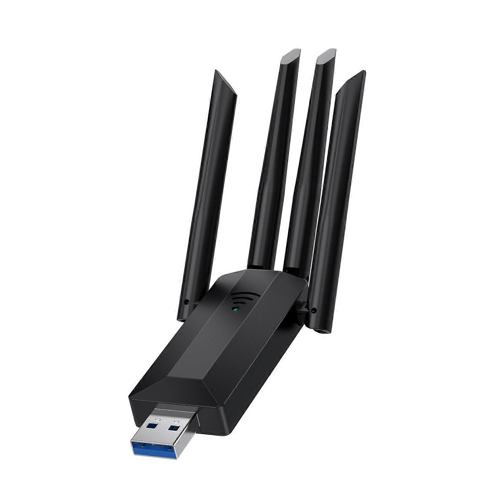USB WiFi Adapter PlugandPlay No Driver Needed Compact Wireless Network Card Windows Mac Linux Compatible