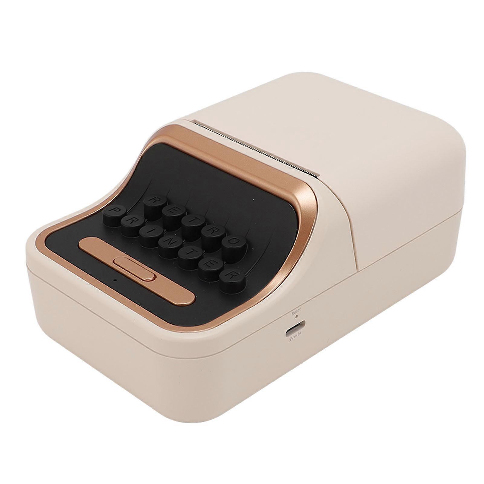 Portable Bluetooth Thermal Label Printer 30-52mm, 1000mAh Battery