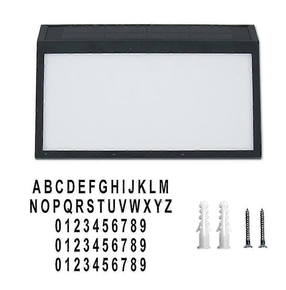 2# Solar Digital House Number Light, Waterproof Wall-mounted Led Ad...