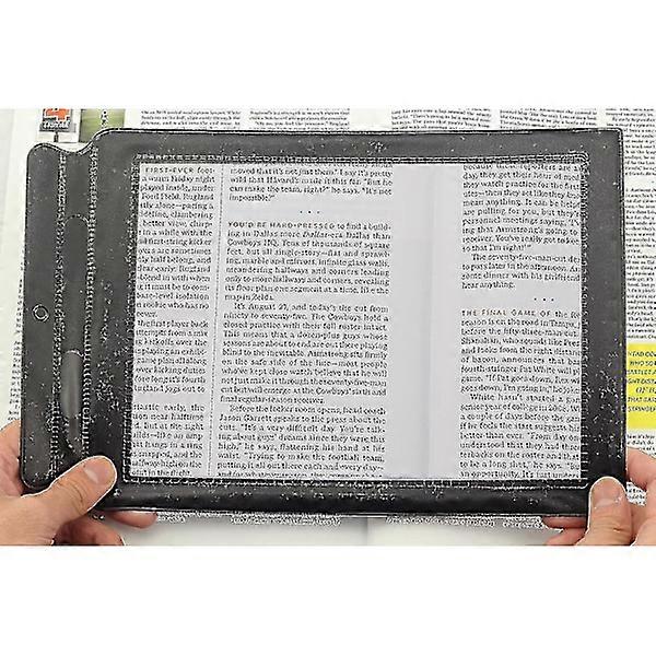 A4 pleine page loupe feuille grande loupe aide à la lecture
