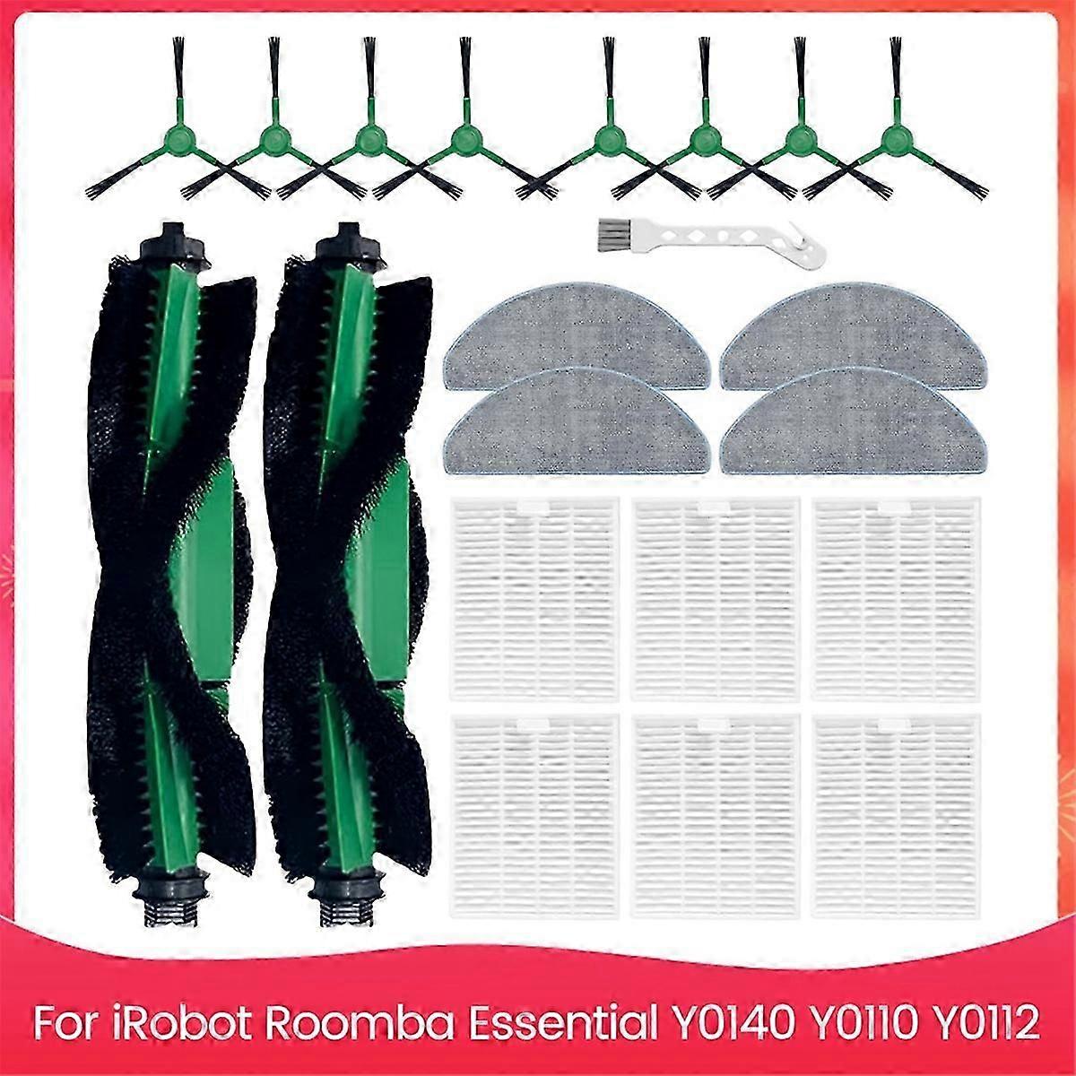compatible IRobot Roomba Essential Series Y0140 Y0110 Y0112 Robot Vacuum Cleaner Accessrioes Brush Filters-jc