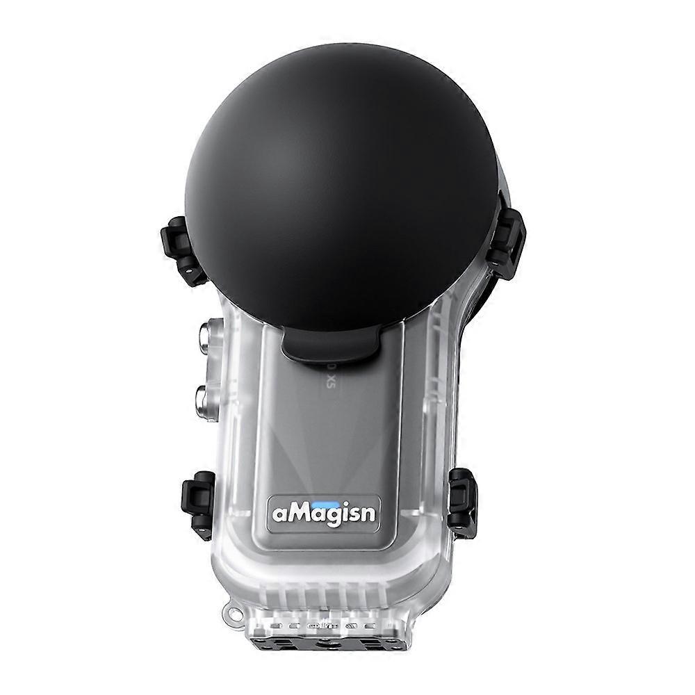 AMAGISN Compatible For Insta360 X5 Invisible Diving Case 60m Underwater Camera PC Housing Cover