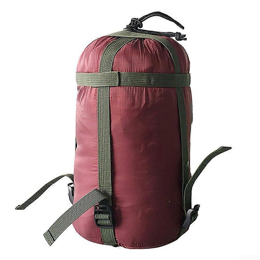 Compression Sack for Sleeping Bags, Lightweight 91g Storage Solution, Drawstring Design, Red Color for Hammocks