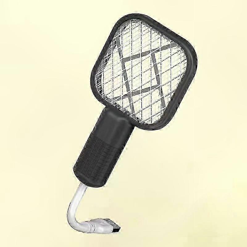 UV Light Mini USB Rechargeable Insect Zapper - Portable Fly Swatter for Indoor Outdoor Use - Electric Bug Killer Racket