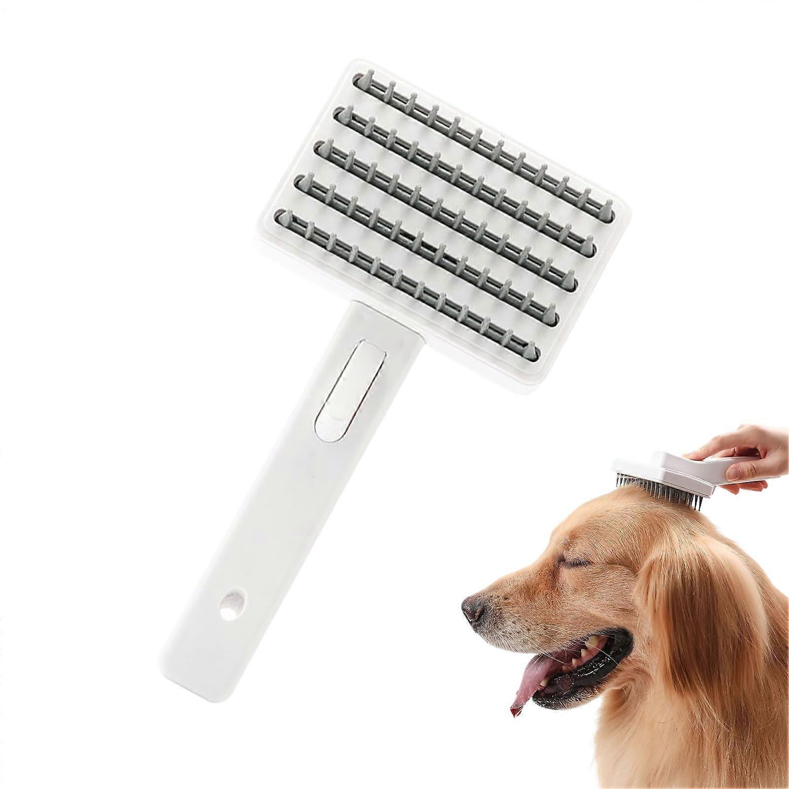 Dog Shedding Brush for Medium to Large Dogs | Gentle Dematting and Detangling Tool | Functional Home Grooming Comb