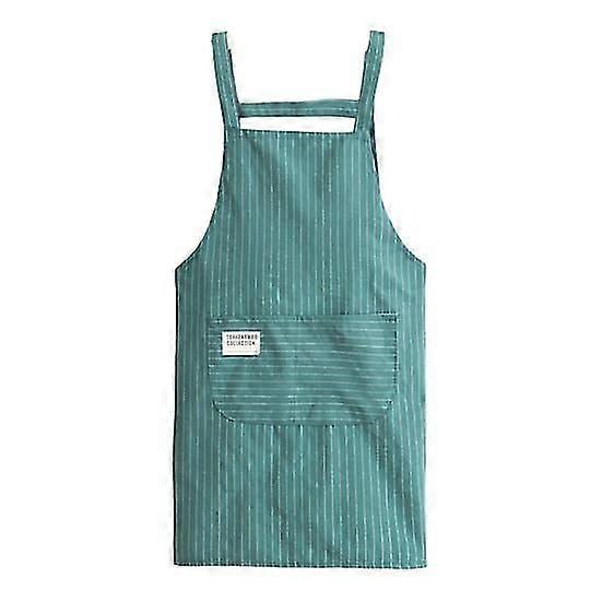 Cleaning Apron Stripe Printing Anti-dirty Tie Back Practical Kitchen Women Doing Housework Clothes Protector Daily Use