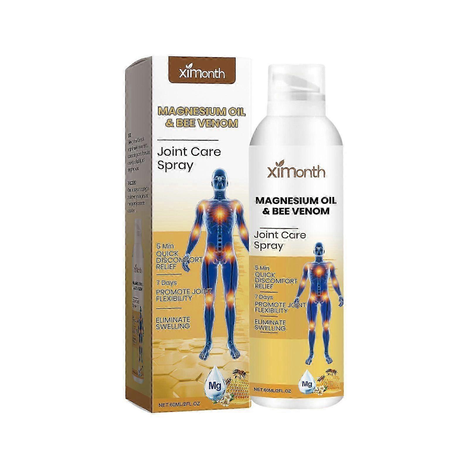 Magnesium Oil & Bee Venom Joint Healing Spray, Bee Venom Joint Relief Spray, Joint Massage Spray For Muscle Joint Discomforts