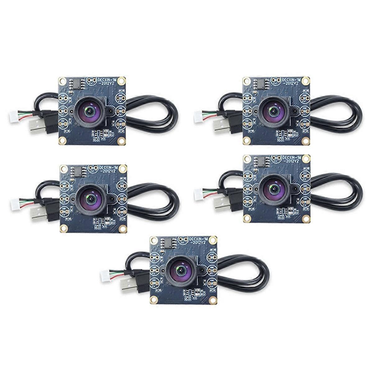 5Pcs 100 Degree Camera Module 1MP OV9732 1280x720 USB Free Driver Manual Focus with 2 Meter USB Cable for WinXP/7/8