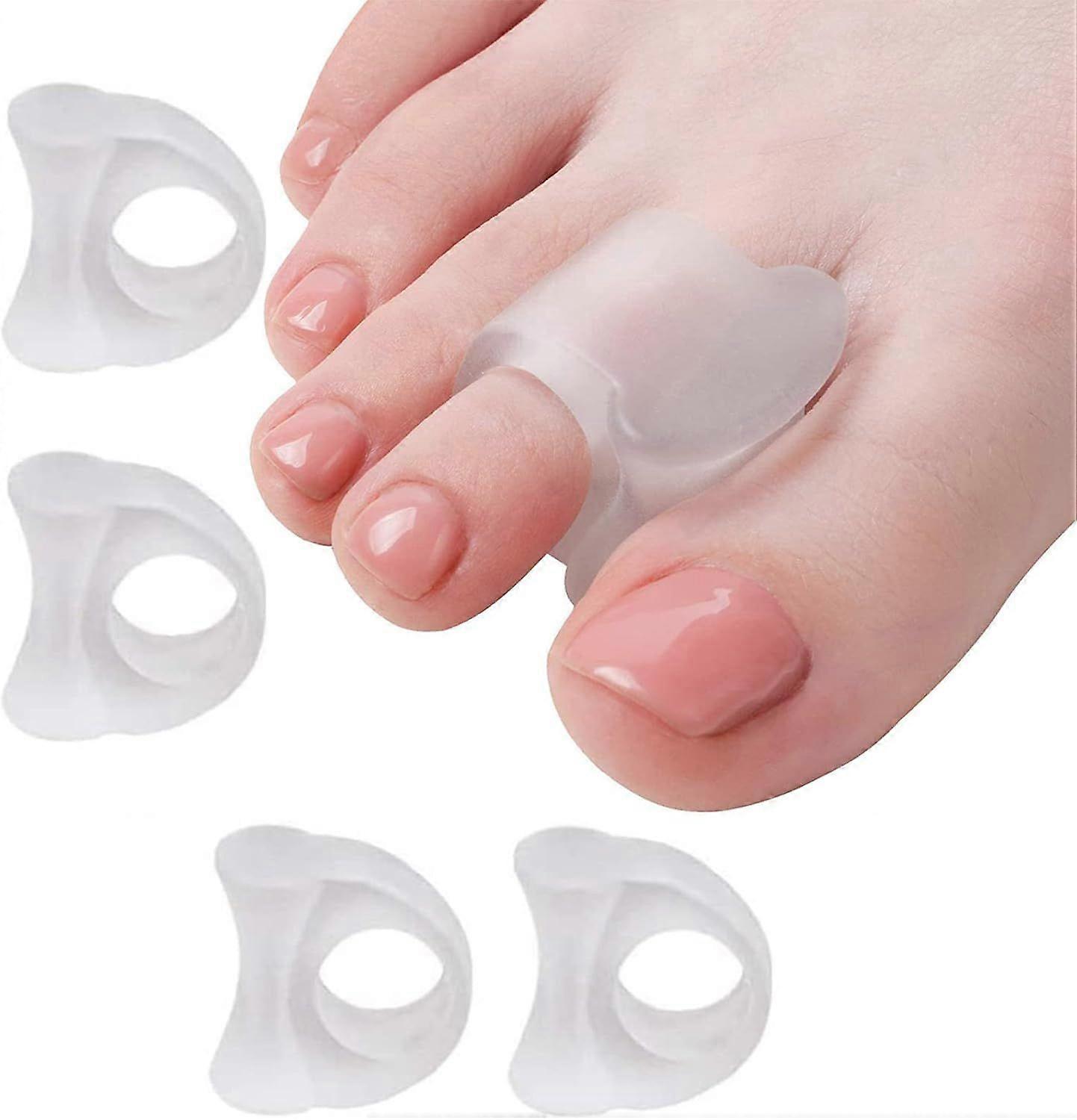 4 Pcs Toe Separator, Toe Separators Orthosis for Overlapping Toe, Hammer Toe