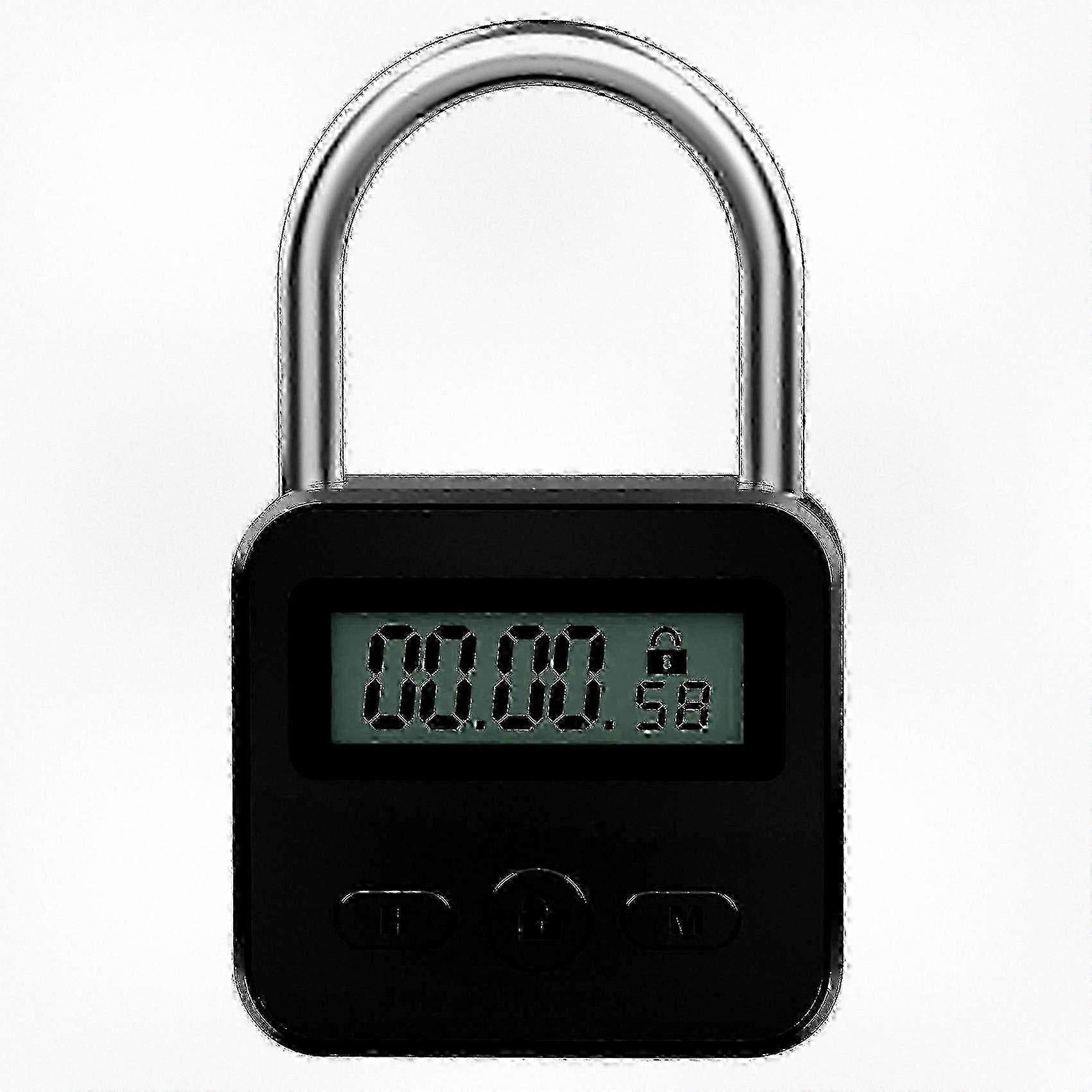 Metal Timer Lock with LCD Display & USB, 99-Hour Countdown for Multiple Uses