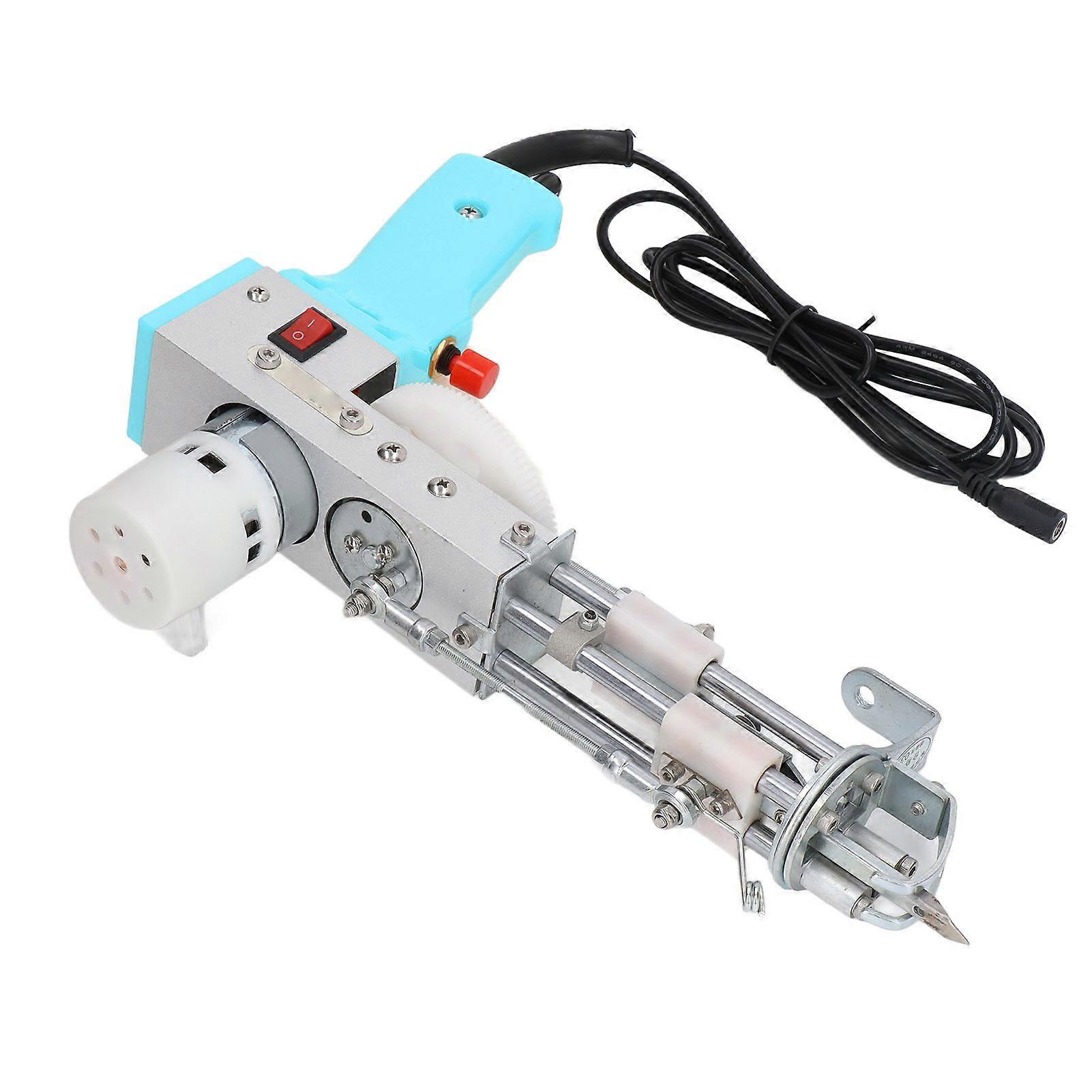 Tufting Gun 2 in 1 Dual Purpose Cyan Rug Carpet Making Kit AU Plug