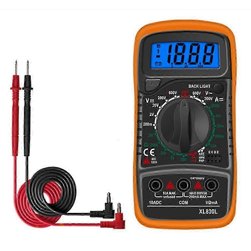 Digital Multimeter XL830L - Smart LCD Volt Meter with AC/DC Testing Capabilities