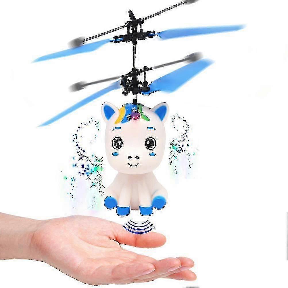 Flying Unicorn Toy With Led Light Hand Controlled Unicorn Helicopter Toy
