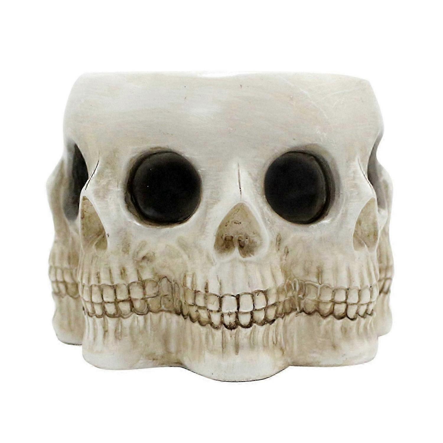 Resin Skull Shaped Head Flower Pots Planter Container Decorations Flowerpots Home Desk Flo