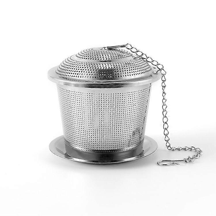 2pcs Stainless Steel Mesh Tea Ball Infuser Strainer Filter Diffuser with Lid and Chain Fine Mesh Strainer for Loose Leaf Tea Reusable Filter for Mug