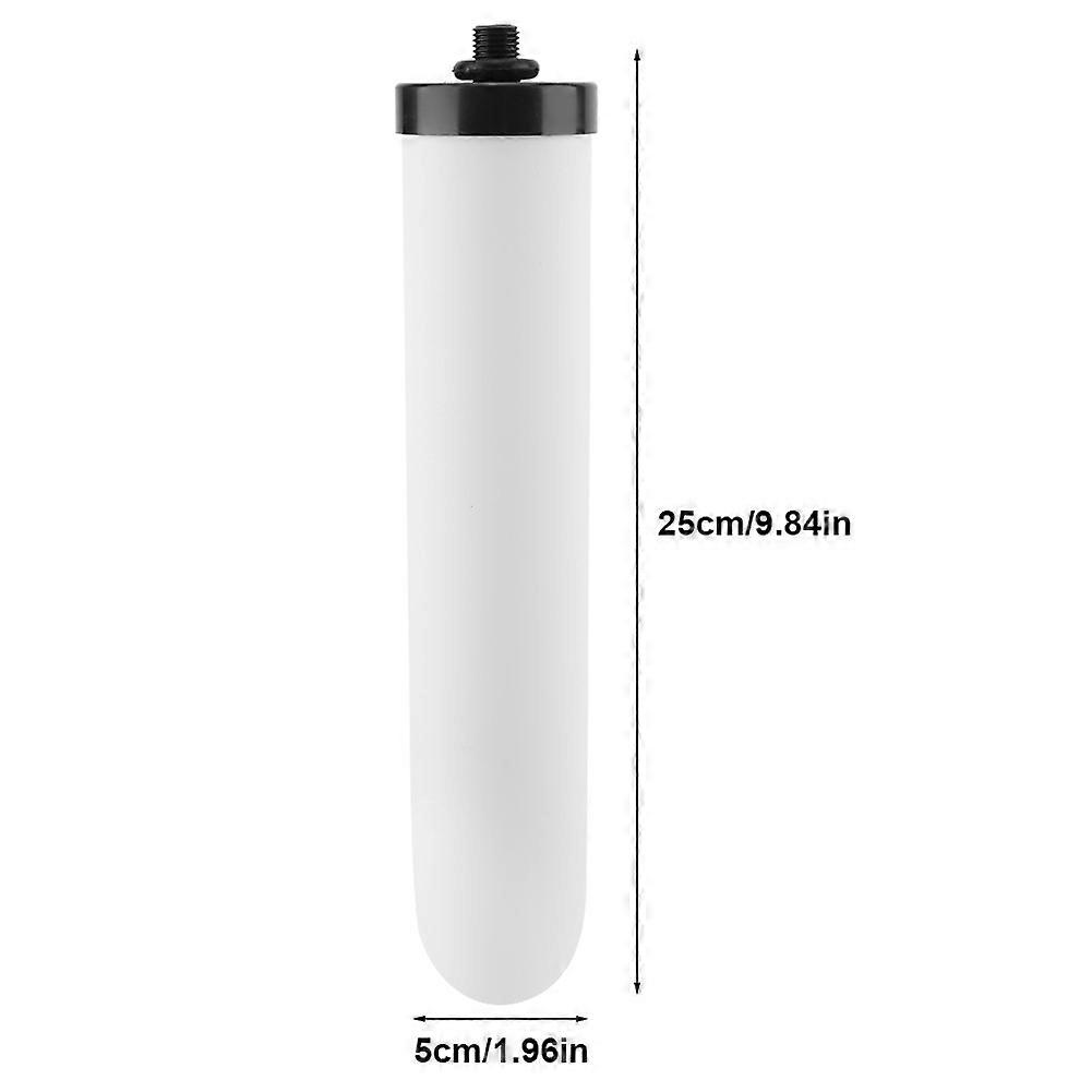 Ceramic Water Filter Element 0.1μm 25x5cm with 1/4in Outlet