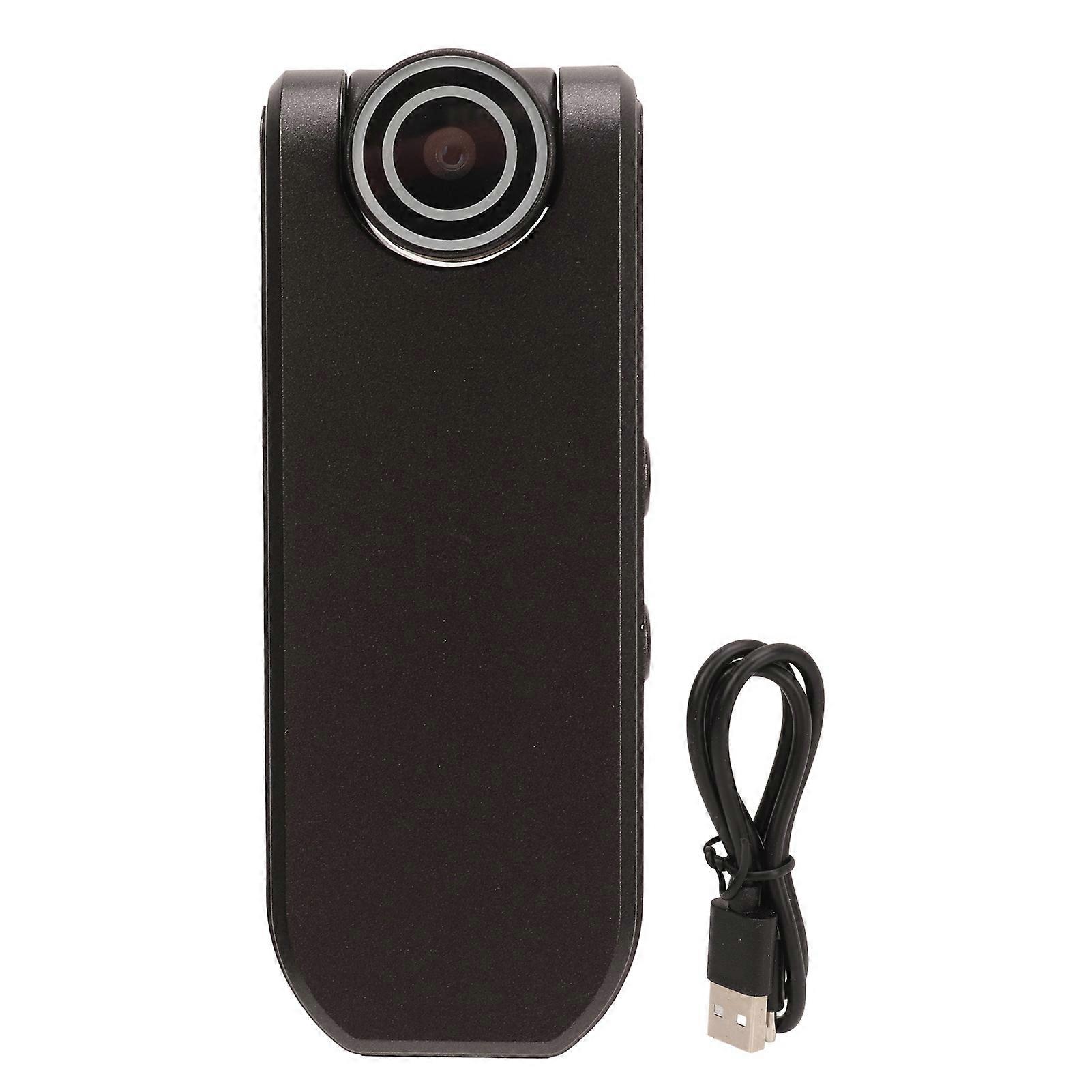 Caméra vidéo corporelle 4K, vision nocturne, WiFi, compacte, type C, batterie 1800 mAh, objectif rotatif, caméra de poche portable pour la police