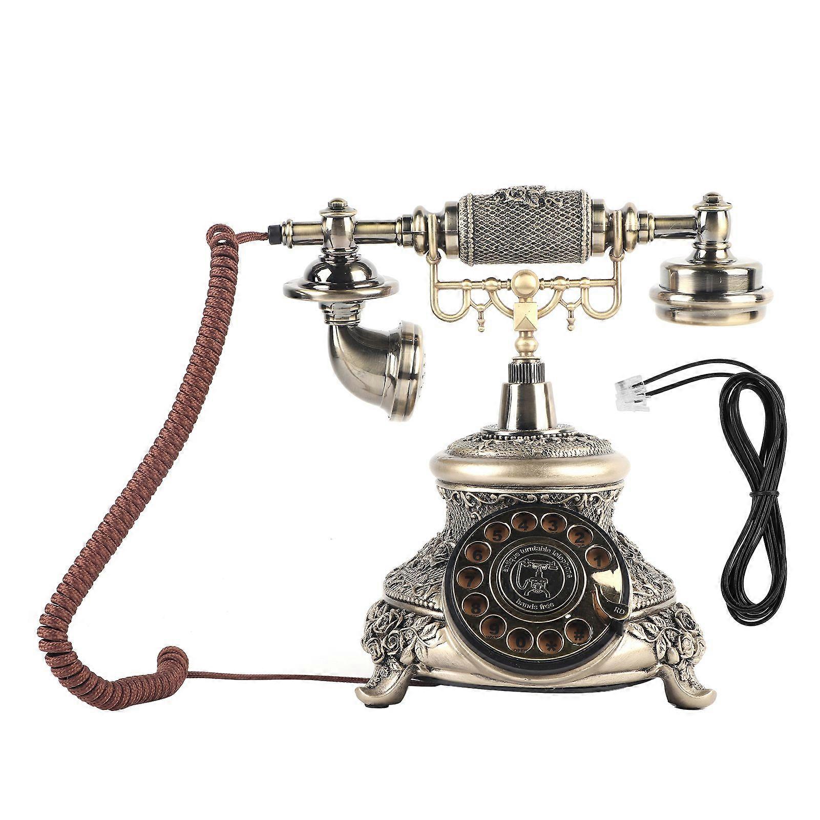 MS-5700D Resin Classical Vintage Turntable Dial Antique Rotation European Telephone