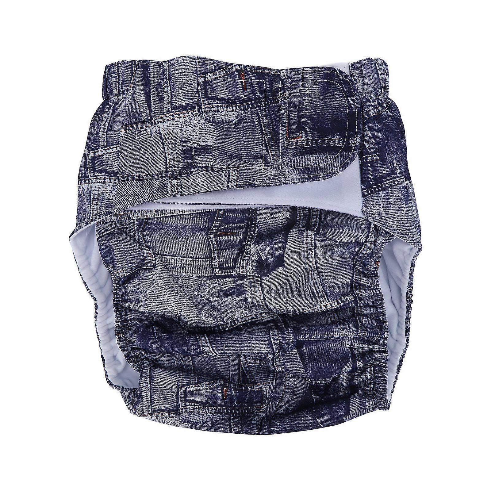 Reusable Adult Cloth Diaper Waterproof Elderly Incontinence Protection Nappies With Hook Loop Fasteners