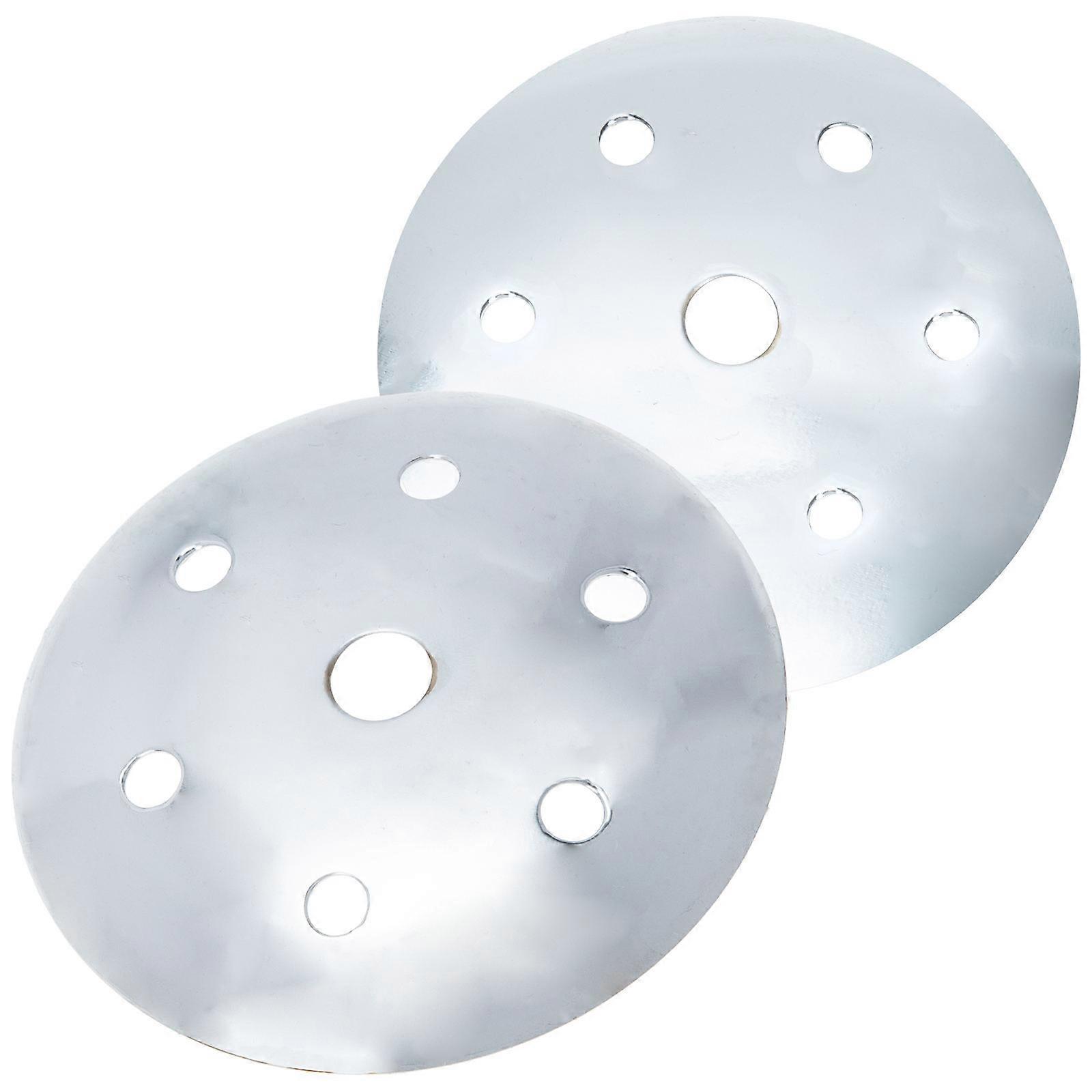 Desk Lamp Base Ceiling Cover Plate for Silver Iron Lamp 8Pcs