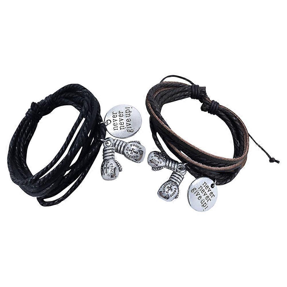Boxing Gloves Decorative Bracelet Hand Jewelry for Decoration 6Pcs String Bracelet