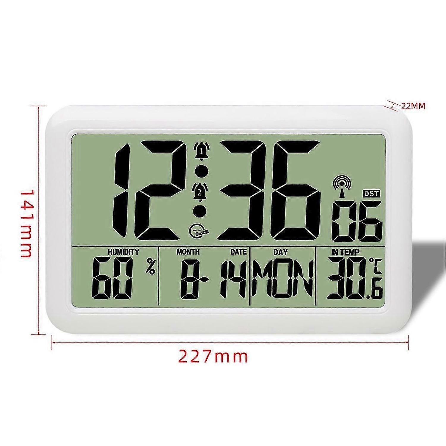 Clock with Indoor Outdoor Temperature Wireless,Precision Sensor