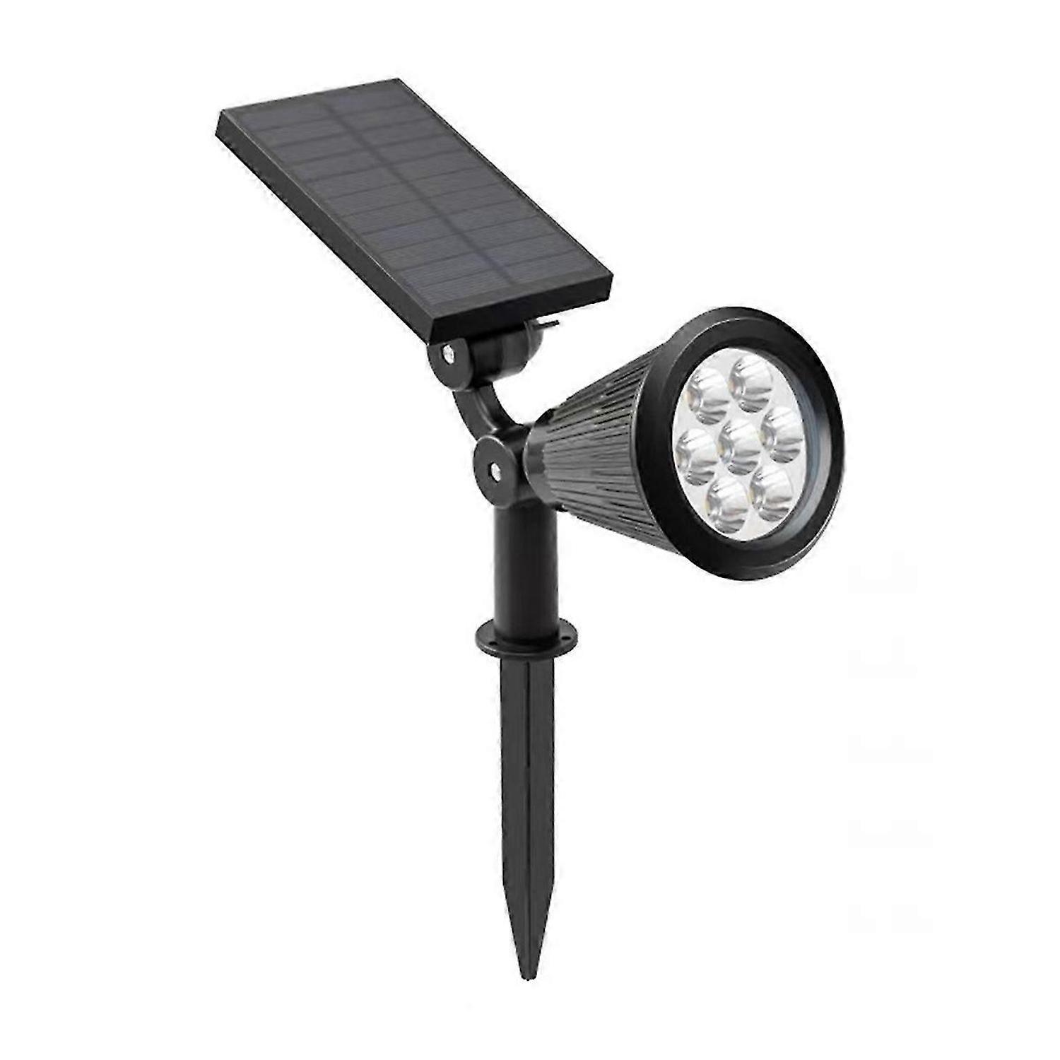 7LED Solar Ground Plug Light Outdoor IP65 Waterproof Spotlight,B
