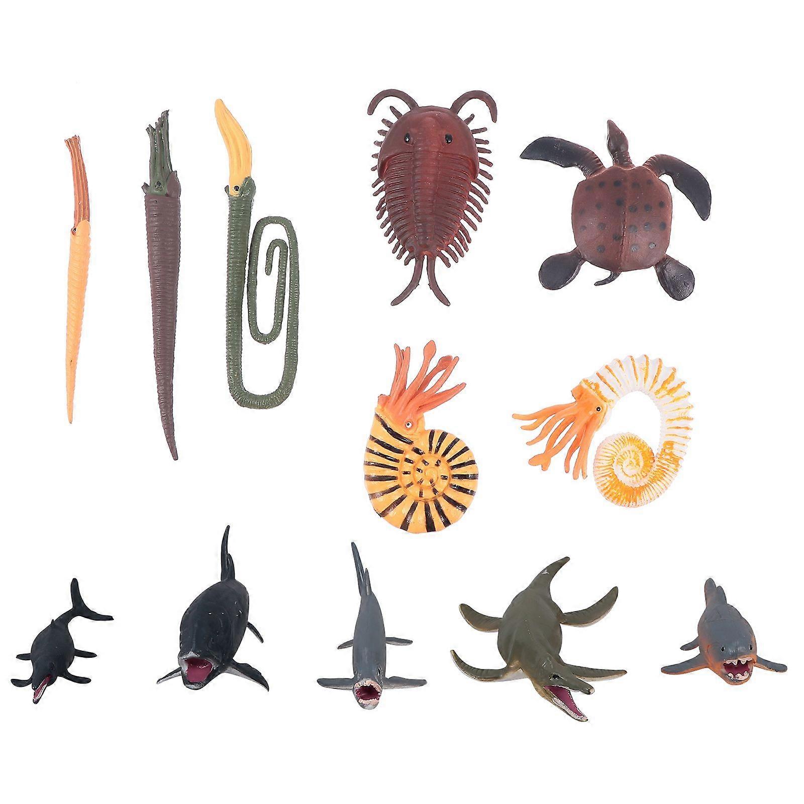 1 sada/12ks Modely prehistorických morských živočíchov Napodobeniny modelov zvierat