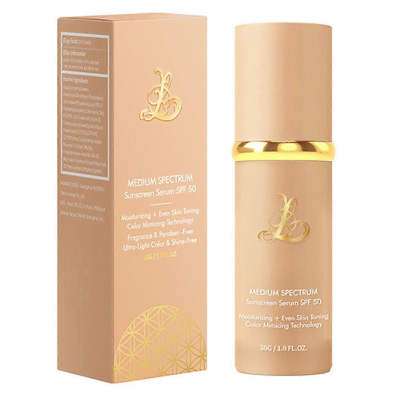 4-in-1 Color Changing Foundation with SPF 50+, Medium Spectrum Foundation Makeup, Full Coverage & Long Lasting