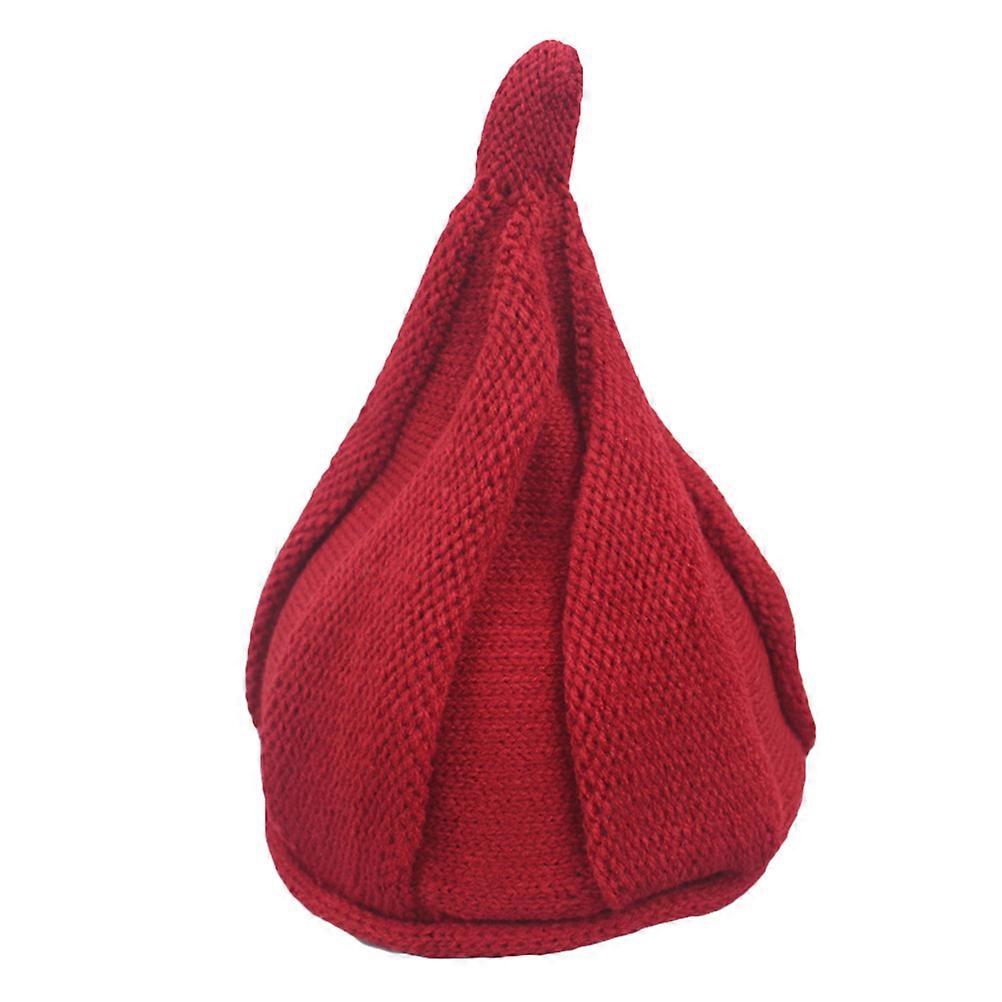 Toddlers Winter Hats Knitted Pointy Beanie for Kids Wearing Stylish