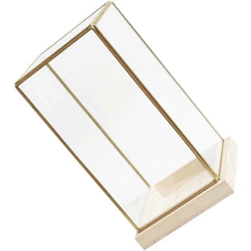 Multi-Functional Glass Display Box Transparent for Storage 2Pcs Pack