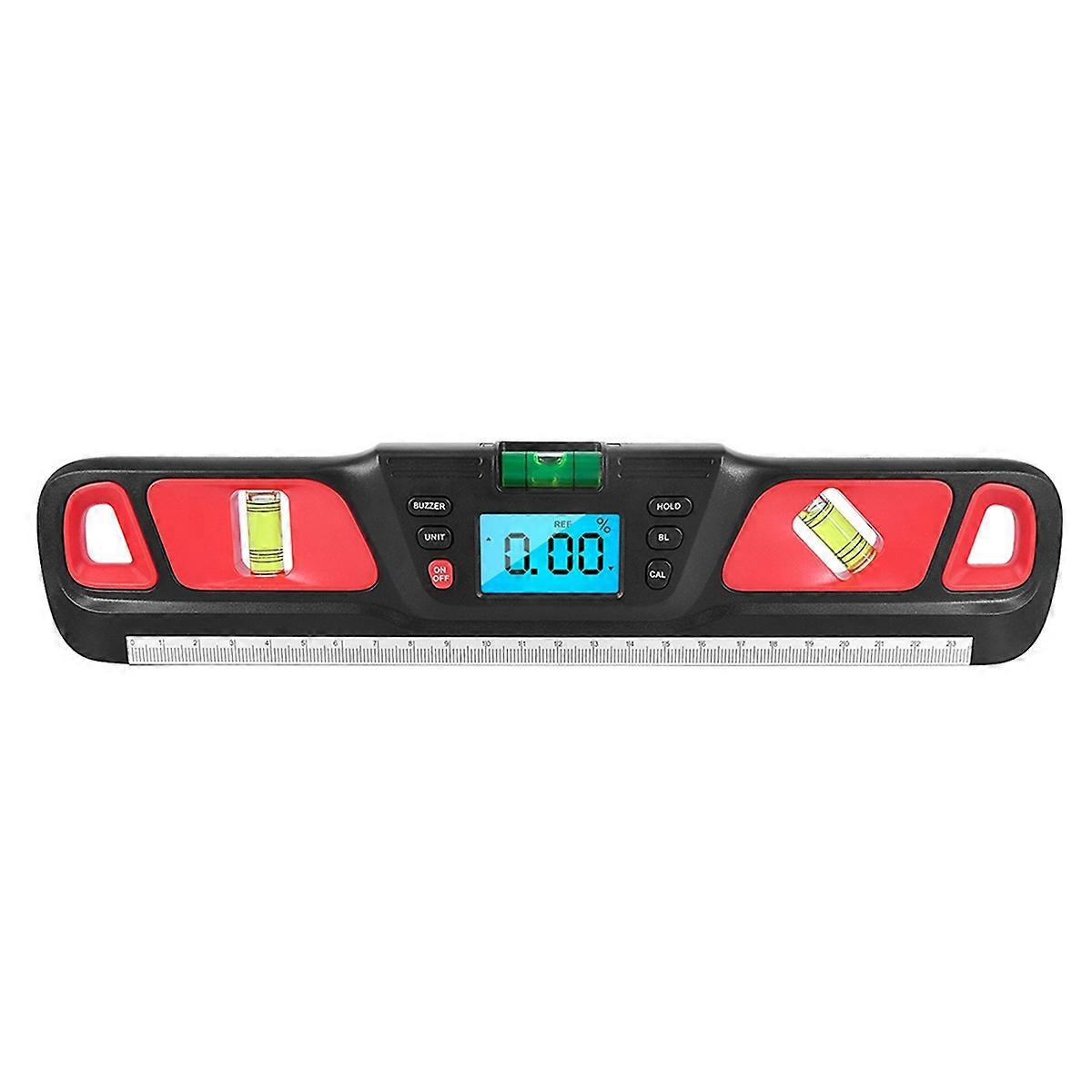 Spirit Level Inclinometer Horizontal Scale Ruler Electronic LED Display Protractor Magnetic Measure