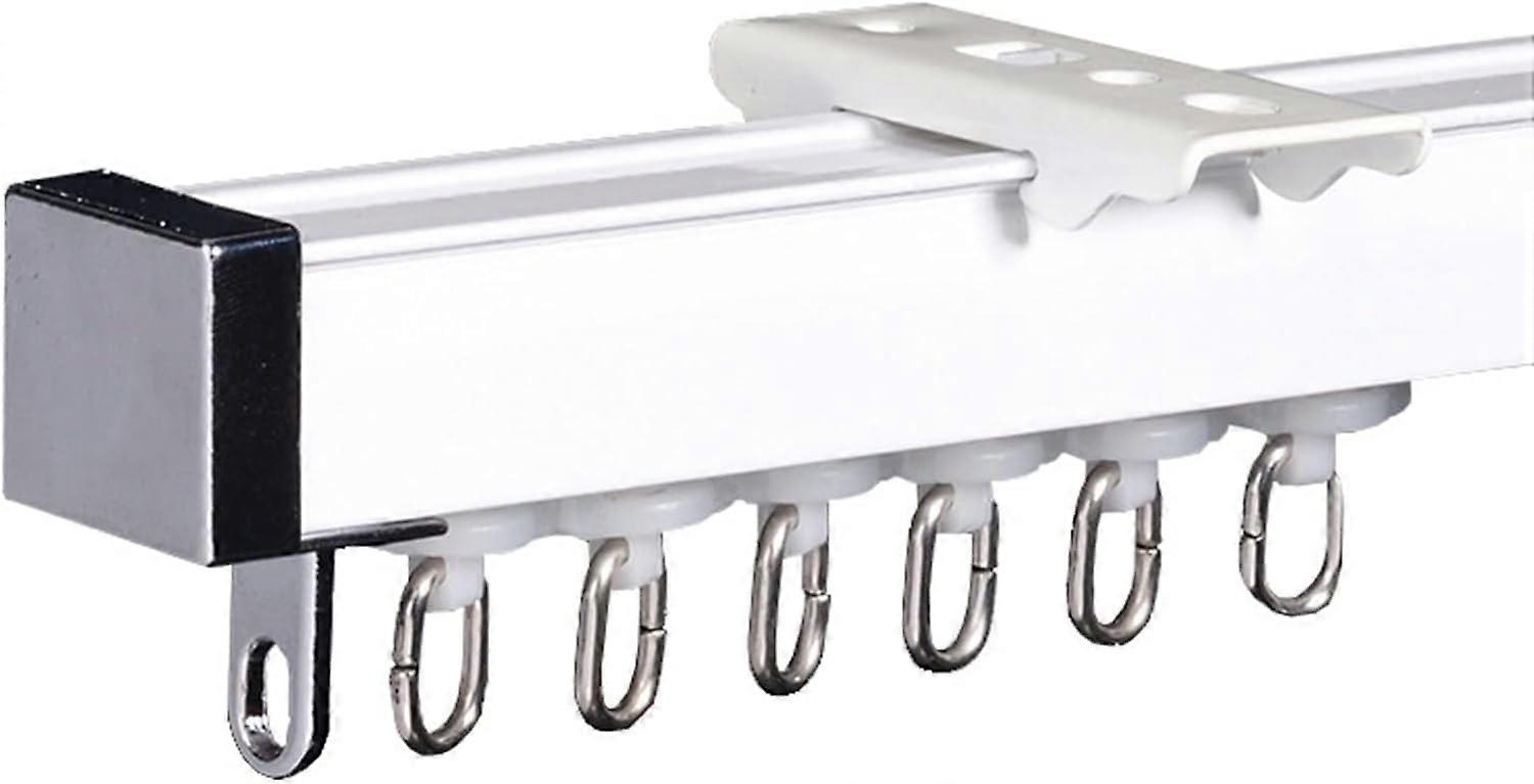 Ceiling Mount Curtain Rail Set 10.5m Wide Room Divider Track White RV Shower Curtain Kit 3m/9.8ft Privacy Solution