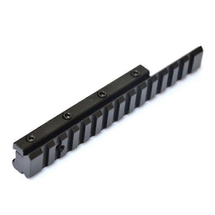 11mm Dovetail To 21mm Picatinny Heightenin Rail Convert Adapter 155mm Long 14 Slots Aluminum Alloy Scope Mount