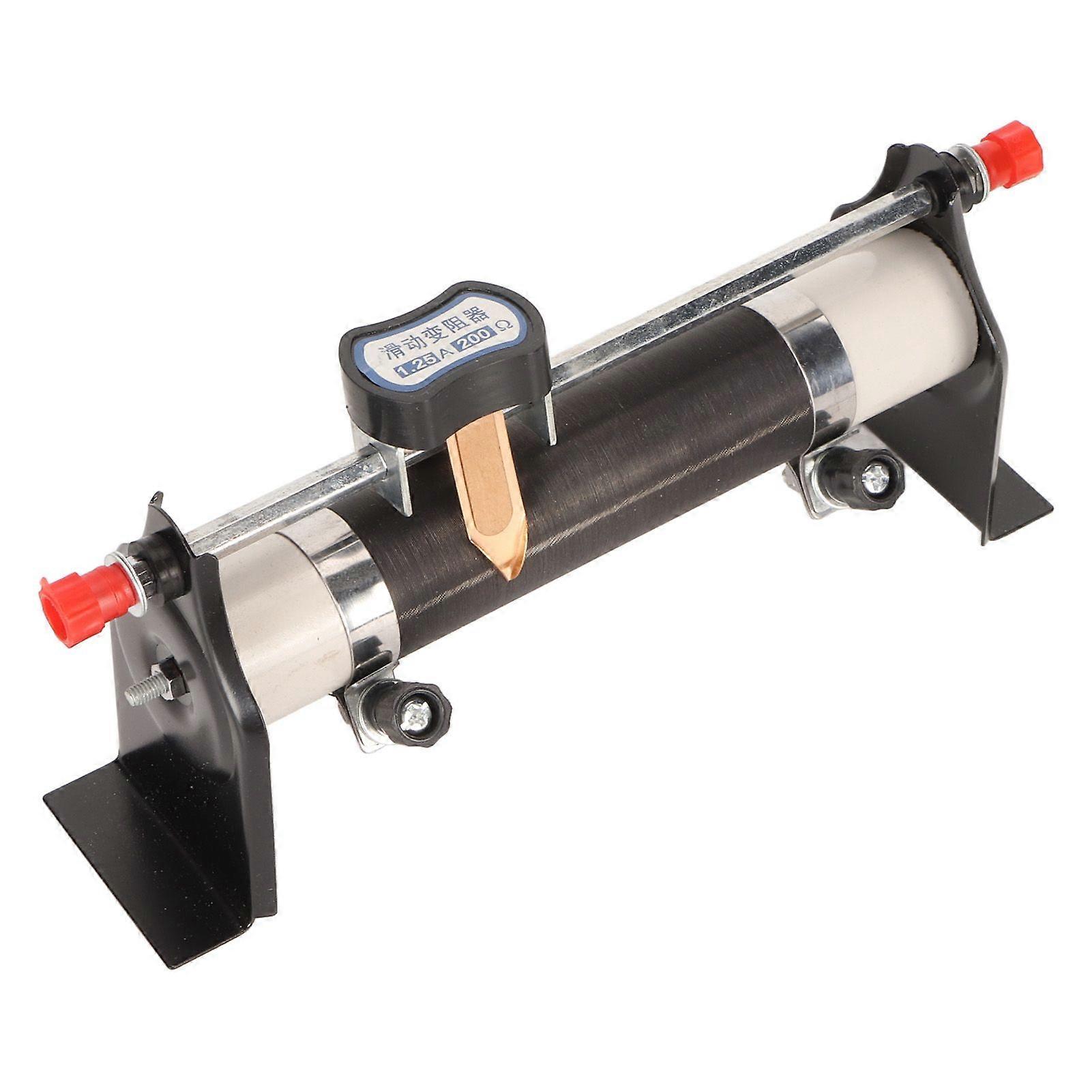 Sliding Rheostat 1.25A 200 Adjustable Slide Rheostat Physical Electrical Experiment Test Equipment for Laboratory