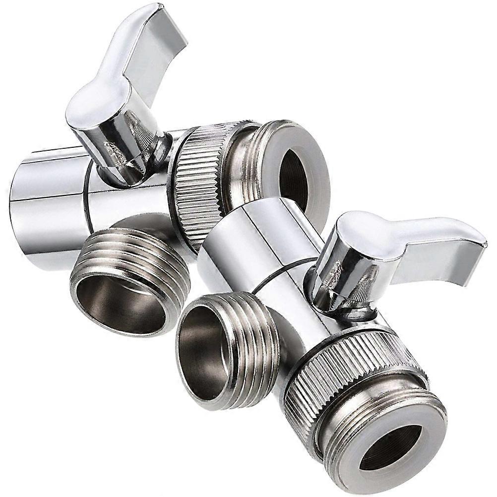 4Pcs Silver Sink Faucet Diverter for Water Pipe Adapter Use