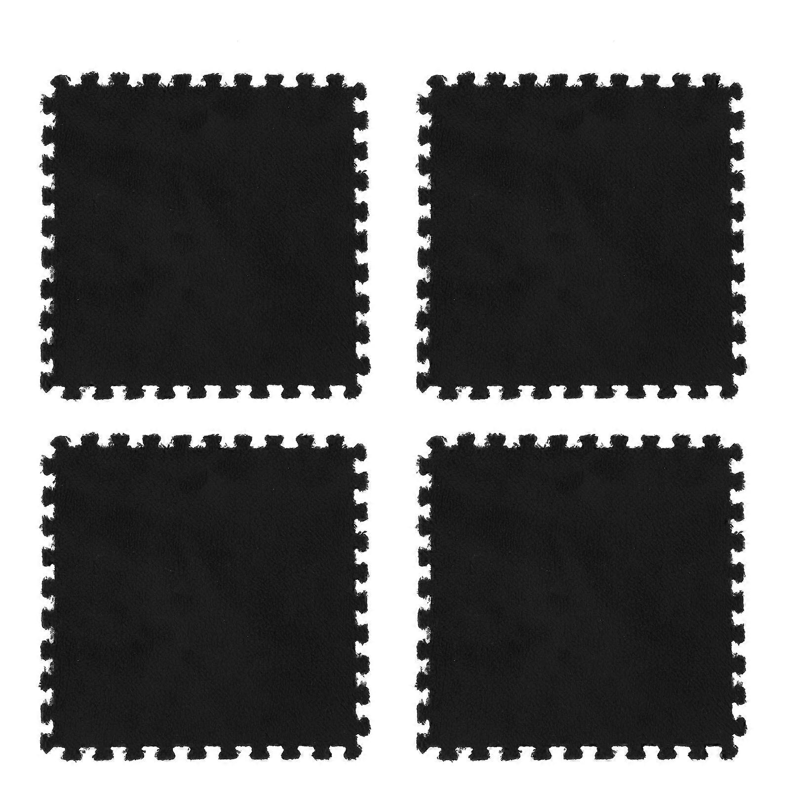 Plush Eva Floor Mat for Household Use 4Pcs Decorative Tatami Mats