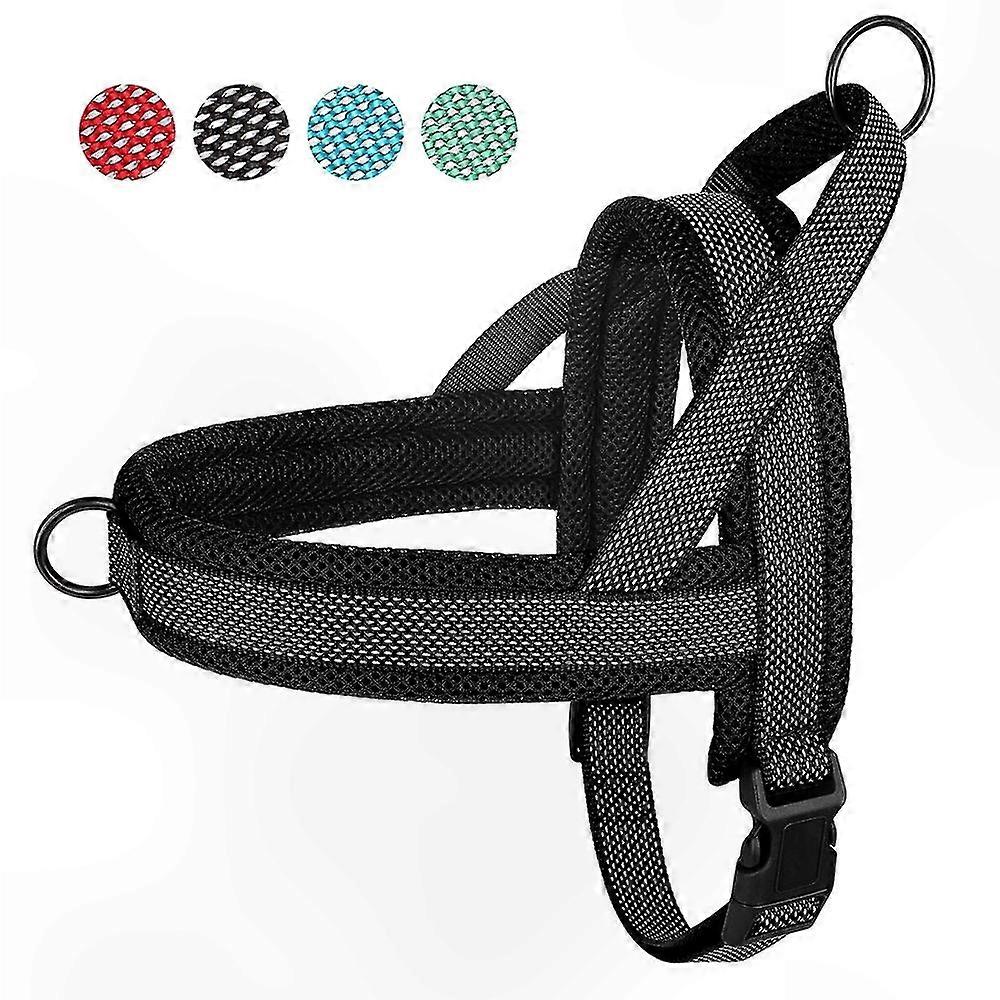 Reflective Dog Harness with Front Clip for Small to Large Breeds - Adjustable No-Pull Design for Safe Walks