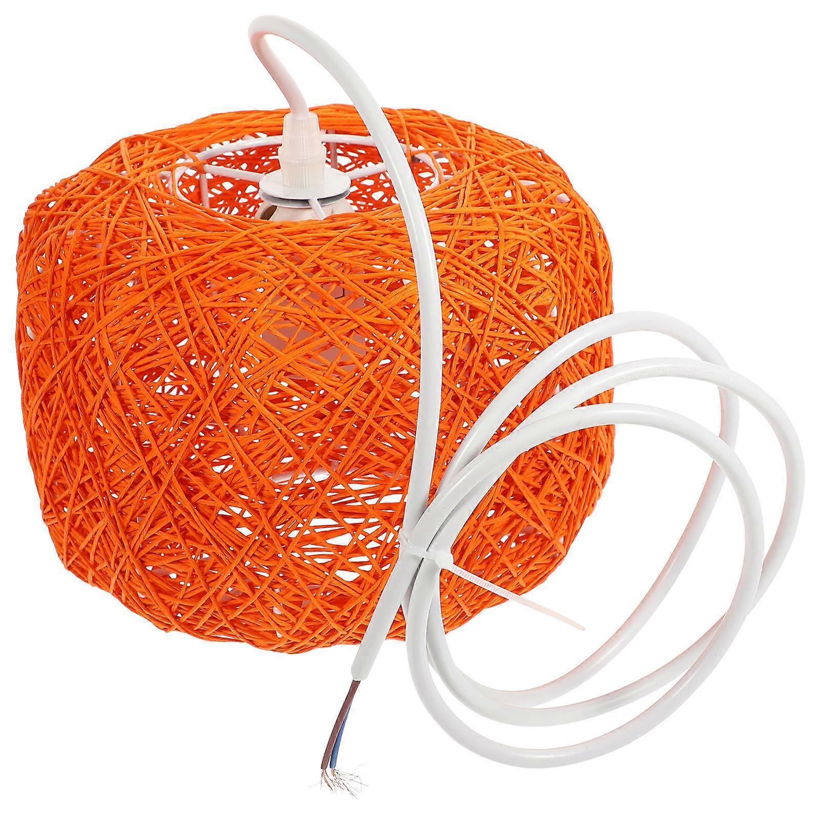 Chinese Style Ceiling Light Rattan Woven Lamp for Home Use 1Set