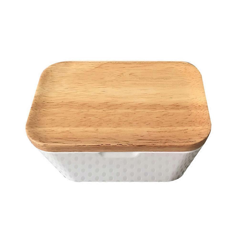 Food Containers Butter Box with Lid Sealed Box for 3Pcs Kitchen Use