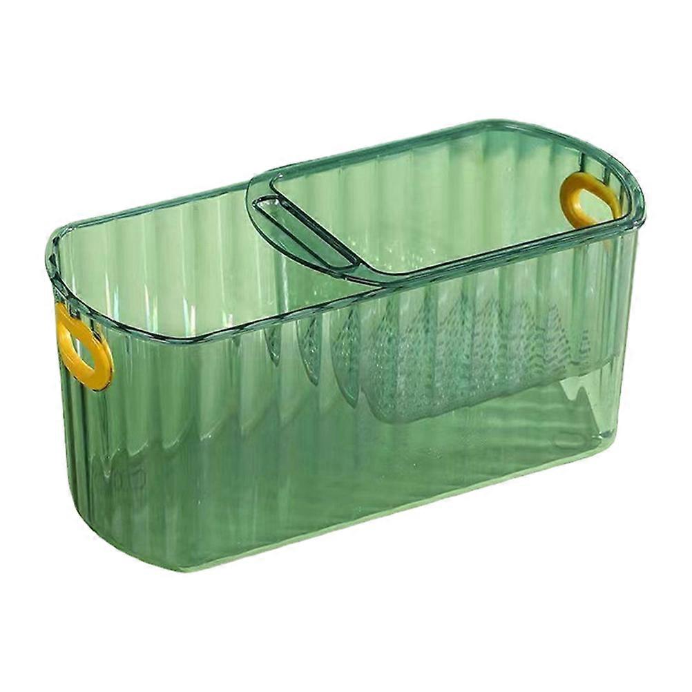 Dried Fruit Snack Holder Food Storage Box Double Layer Compartments Kitchen Bathroom Space-Saving Design 4Pcs