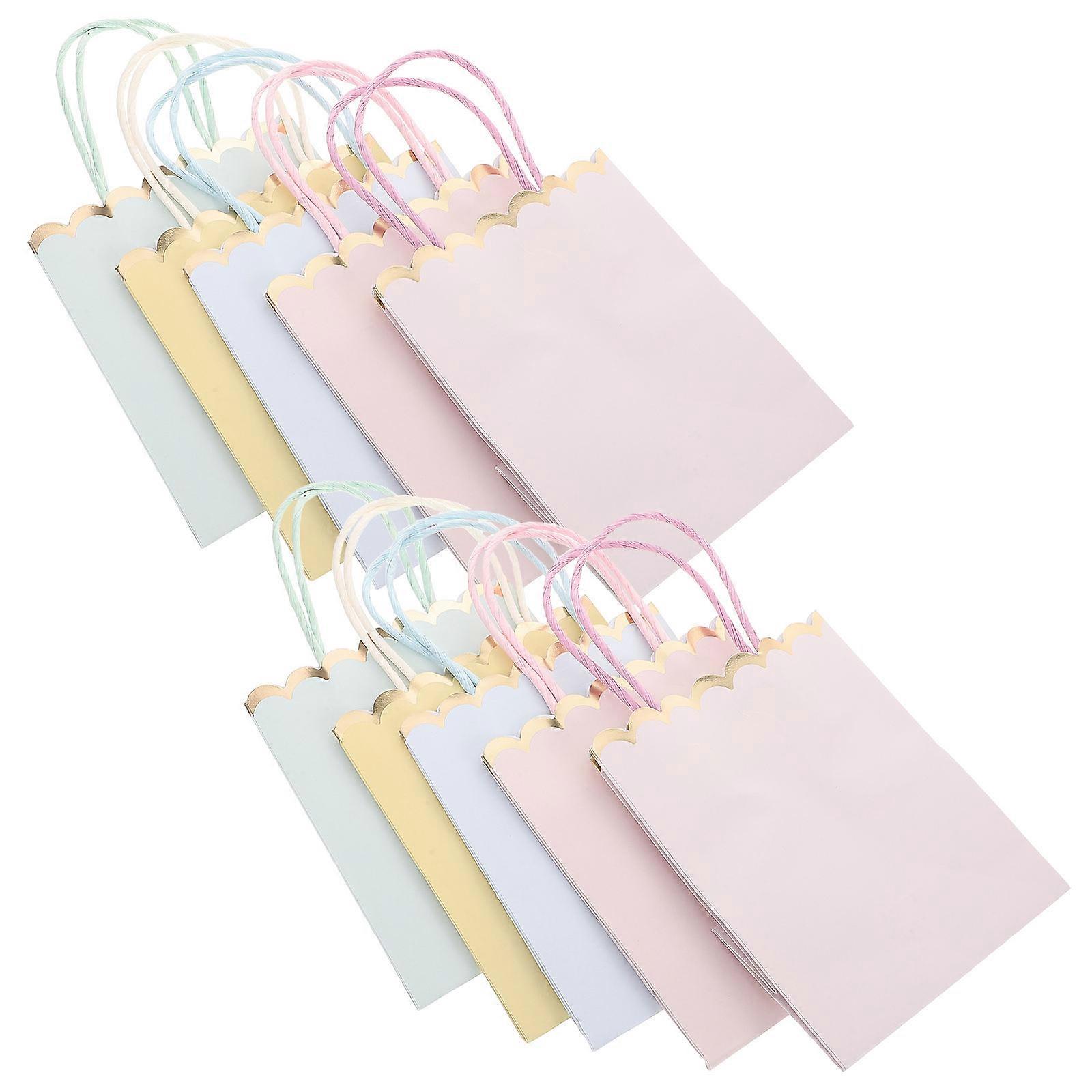 Mini Paper Party Favor Bags for Storage Use Assorted Color 30Pcs