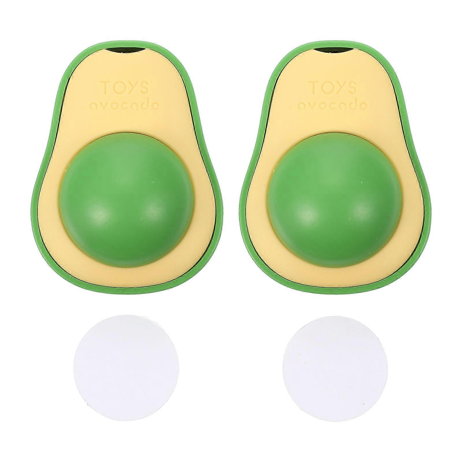 Avocado Shaped Catnip Toy for Kitten 4Pcs Interactive Bite Pet Plaything